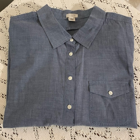 J. Crew Chambray Tunic Top - Picture 3 of 8